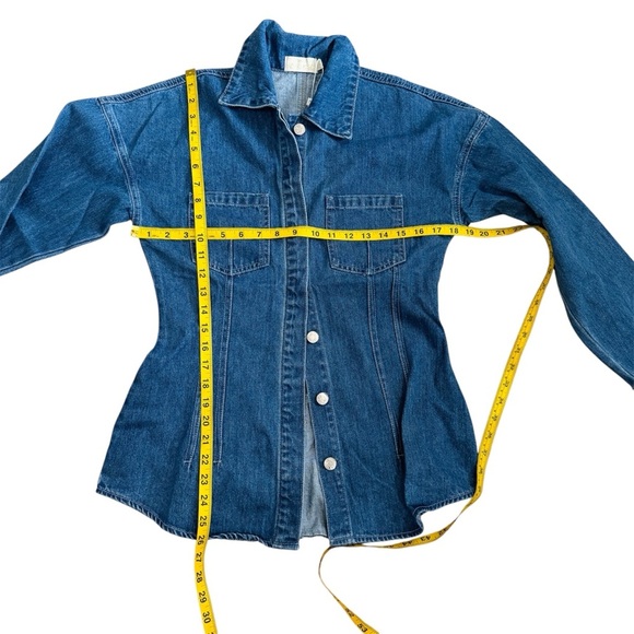 Torn by Ronny Kobo Stylish Denim button up blouse NEW - Picture 7 of 7